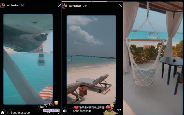 Katrina shared these pics and videos in her Instagram stories. Katrina shared these pics and videos in her Instagram stories.