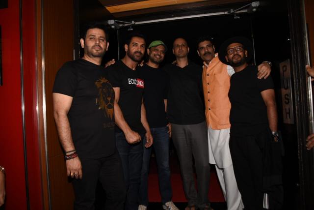 John Abraham at the screening of Romeo Akbar Walter. (Varinder Chawla) John Abraham at the screening of Romeo Akbar Walter. (Varinder Chawla)