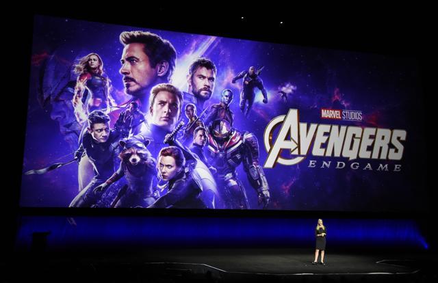 Cathleen Taff of Walt Disney Studios, discusses the upcoming Marvel film Avengers: Endgame at CinemaCon 2019. (Chris Pizzello/Invision/AP) Cathleen Taff of Walt Disney Studios, discusses the upcoming Marvel film Avengers: Endgame at CinemaCon 2019. (Chris Pizzello/Invision/AP)