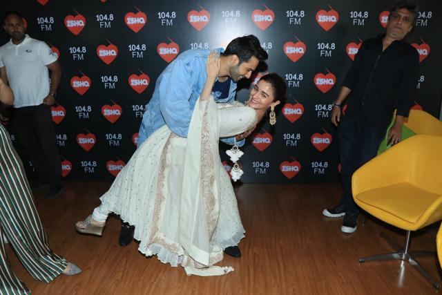 Varun Dhawan with Alia Bhatt during Kalank promotions. (Varinder Chawla) Varun Dhawan with Alia Bhatt during Kalank promotions. (Varinder Chawla)