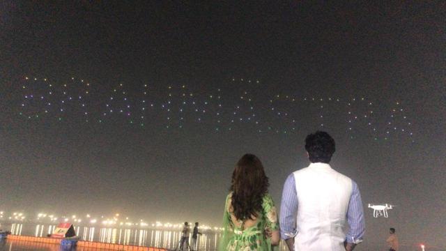 Actors Alia Bhatt and Ranbir Kapoor at the launch of Brahmastra logo launch. (IANS) Actors Alia Bhatt and Ranbir Kapoor at the launch of Brahmastra logo launch. (IANS)