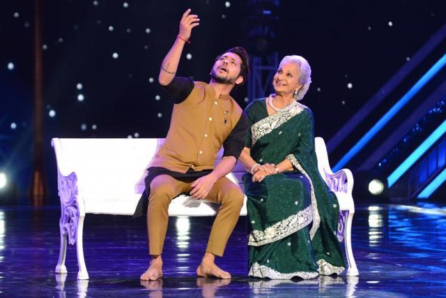 Waheeda Rahman on Super Dancer Chapter 3. (Varinder Chawla) Waheeda Rahman on Super Dancer Chapter 3. (Varinder Chawla)