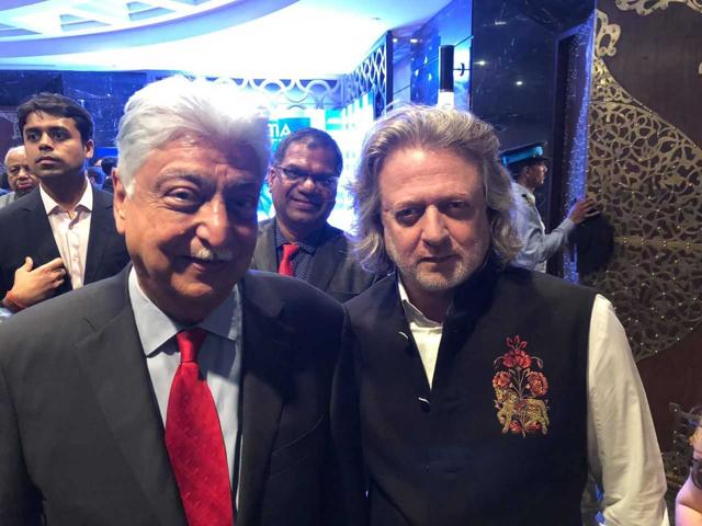 Azim Premji (left) with Rohit Bal Azim Premji (left) with Rohit Bal