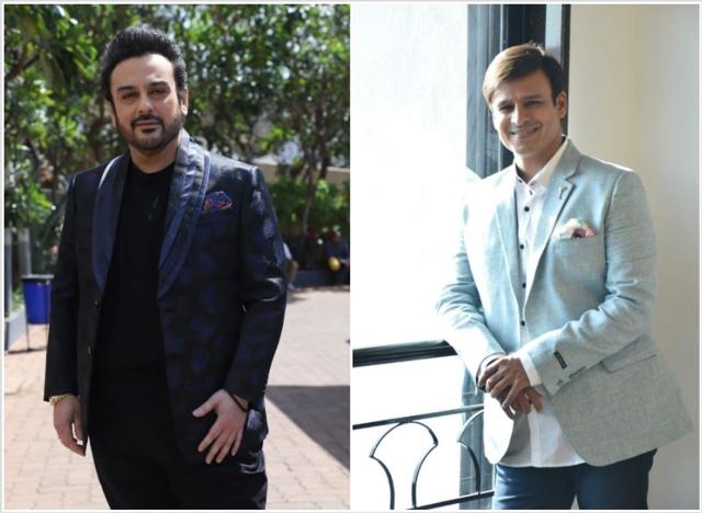 Adnan Sami and Vivek Oberoi spotted by the paparazzi. (Varinder Chawla)
