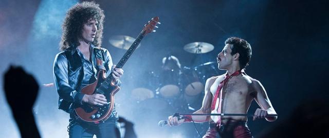 Rami Malek and Gwilym Lee in Bohemian Rhapsody. Rami Malek and Gwilym Lee in Bohemian Rhapsody.