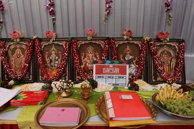Darbar launch and the film’s script. Darbar launch and the film’s script.