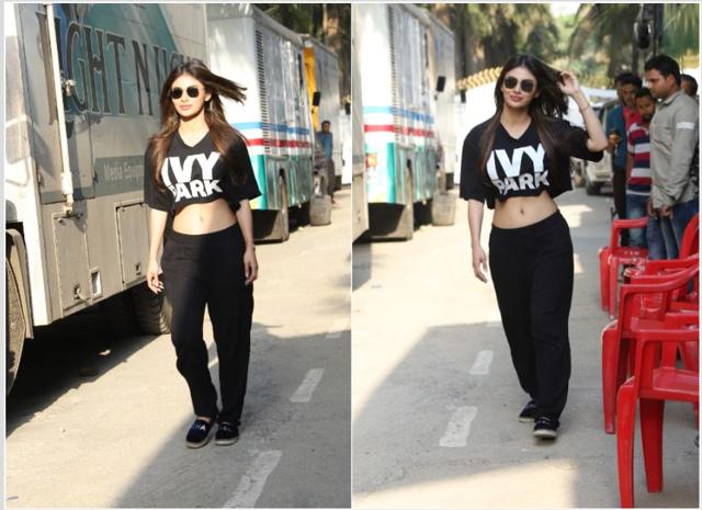 Mouni Roy caught on camera. (Varinder Chawla)