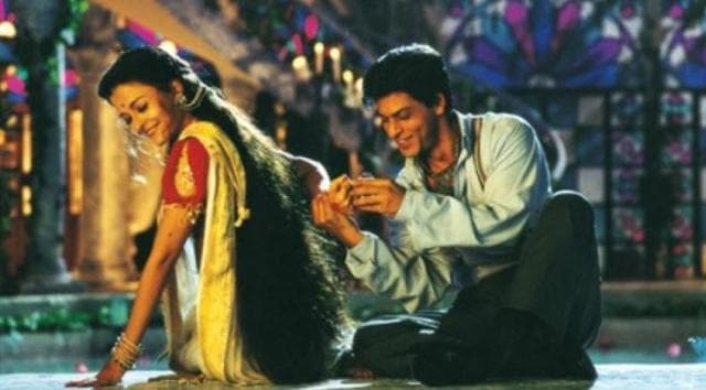 Shah Rukh Khan and Aishwarya Rai in Devdas.
