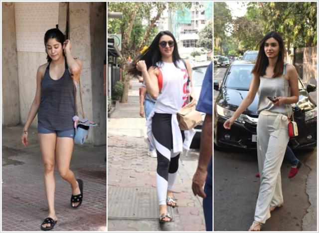 Janhvi Kapoor, Kiara Advani and Diana Penty spotted out and about in Mumbai. (Varinder Chawla)