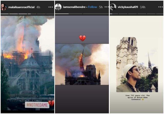 The image in the middle of the above picture was shared by Sonali Bendre. The image in the middle of the above picture was shared by Sonali Bendre.