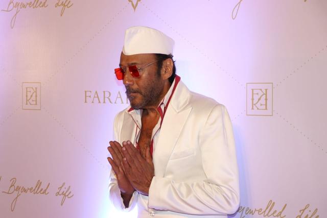 Jackie Shroff at Farah Khan Ali’s book launch. (Varinder Chawla) Jackie Shroff at Farah Khan Ali’s book launch. (Varinder Chawla)