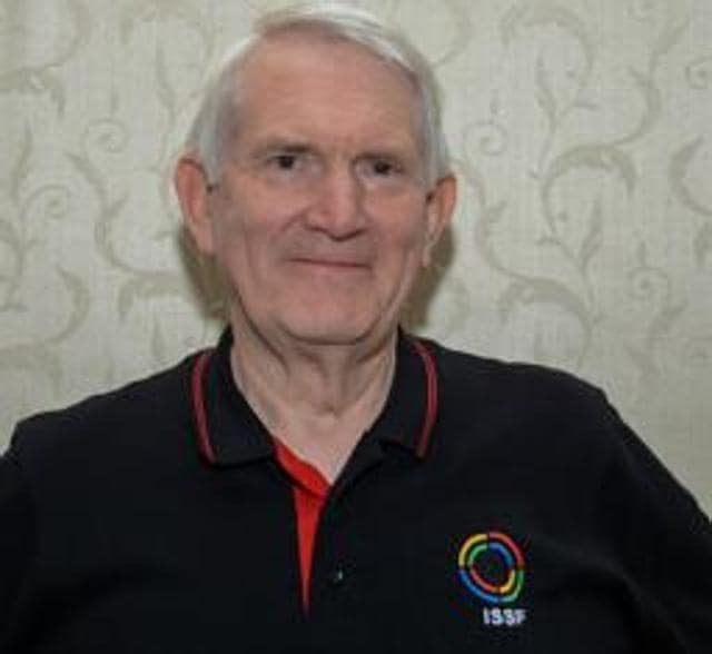 David Goodfellow, chairman of International Shooting Sports Federation Rifle Committee (Milind Saurkar/HT Photo)