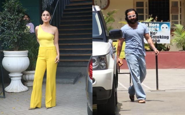 Kareena Kapoor at a restaurant and Saif Ali Khan at a gym. (Varinder Chawla) Kareena Kapoor at a restaurant and Saif Ali Khan at a gym. (Varinder Chawla)