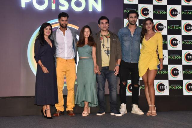 The cast of Poison at the launch of the web series. (Varinder Chawla) The cast of Poison at the launch of the web series. (Varinder Chawla)