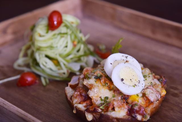 Spiced chicken, cheese and egg melt by Rajat Chandna, chef, Alila Fort Bishangarh Spiced chicken, cheese and egg melt by Rajat Chandna, chef, Alila Fort Bishangarh