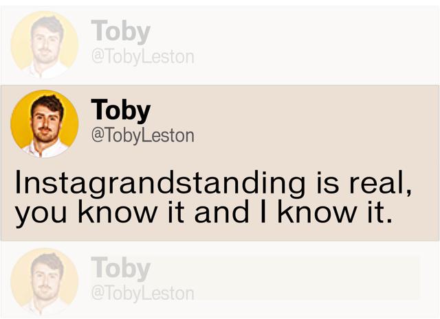 Instagrandstanding Instagrandstanding
