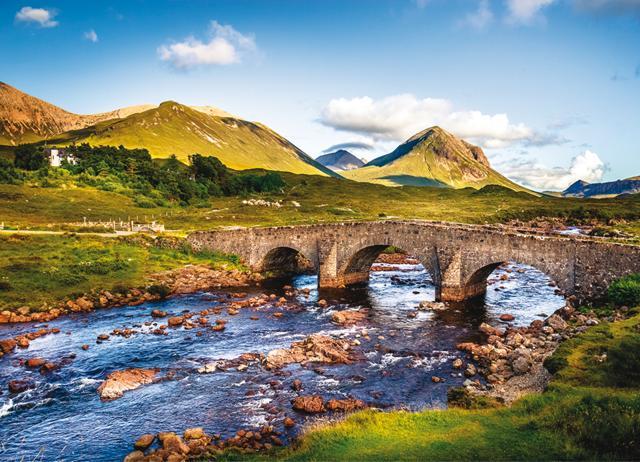 The vintage brick bridge across the river in Sligachan, Isle of Skye (Shutterstock) The vintage brick bridge across the river in Sligachan, Isle of Skye (Shutterstock)