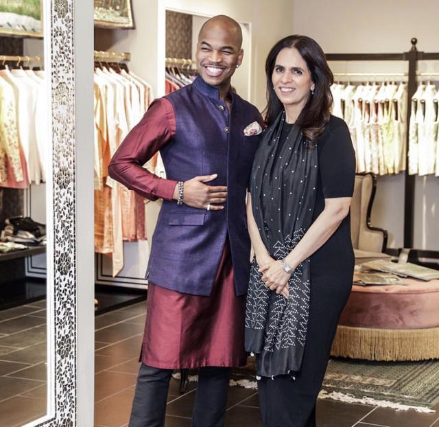(Left to right) Ne-Yo and Anita Dongre. (Left to right) Ne-Yo and Anita Dongre.