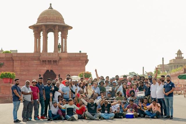 Meghna Gulzar with the team of Chhapaak. Meghna Gulzar with the team of Chhapaak.