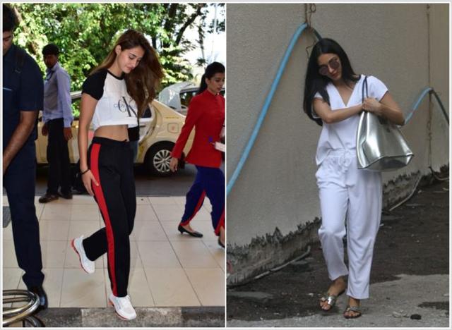 Disha Patani at airport and Kiara Advani spotted by paparazzi. (Varinder Chawla)