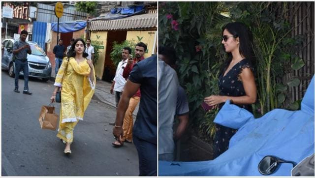Janhvi Kapoor at a restaurant. Katrina Kaif at a clinic. (Varinder Chawla)