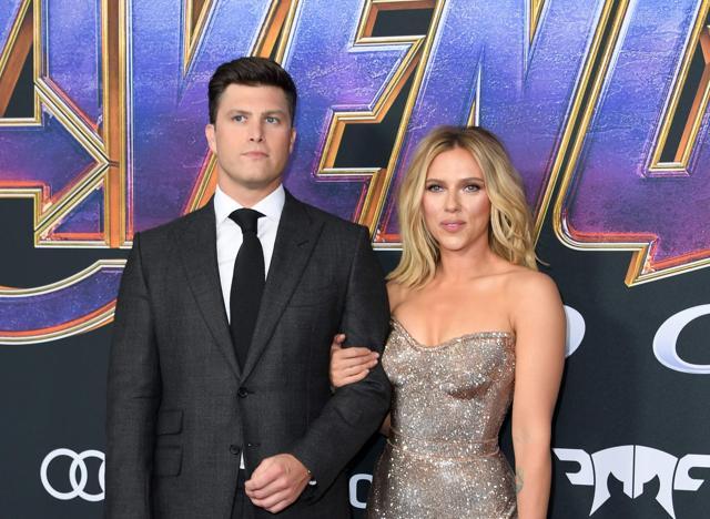 US actress Scarlett Johansson and US actor Colin Jost. (AFP) US actress Scarlett Johansson and US actor Colin Jost. (AFP)