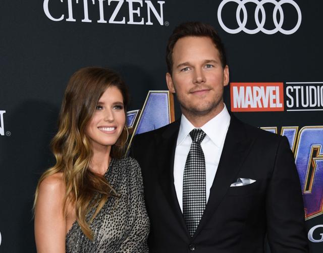 US actor Chris Pratt and US author Katherine Schwarzenegger. (AFP) US actor Chris Pratt and US author Katherine Schwarzenegger. (AFP)