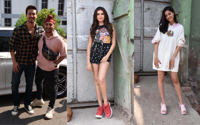 Tiger Shroff, Ananya Panday and Tara Sutaria gear up for the interviews. (Varinder Chawla)