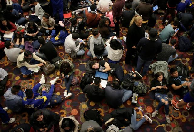 Fans of the Avengers wait for an early premiere of Avengers: Endgame movie in La Paz, Bolivia. (REUTERS) Fans of the Avengers wait for an early premiere of Avengers: Endgame movie in La Paz, Bolivia. (REUTERS)