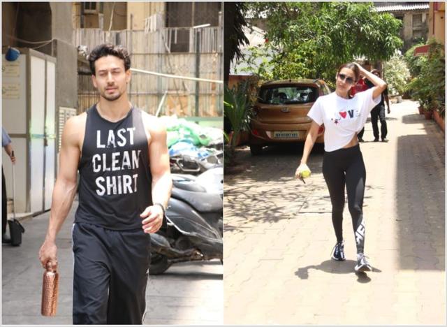 Tiger Shroff and Malaika Arora at their gyms. (Varinder Chawla)