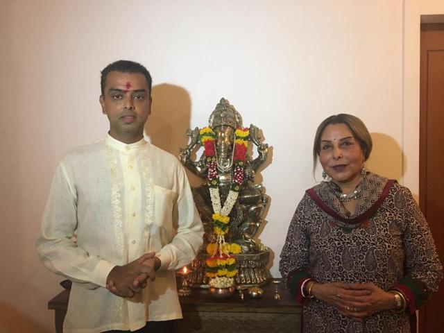 Milind Deora and Hema Deora