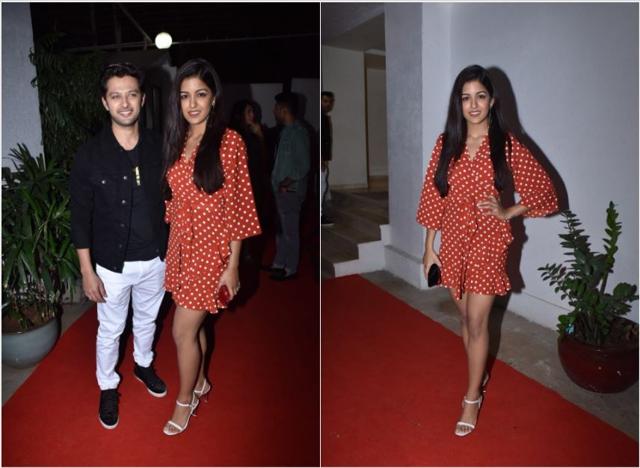 Ishita Dutta and Vatsal Seth at the screening of Blank. (Varinder Chawla)
