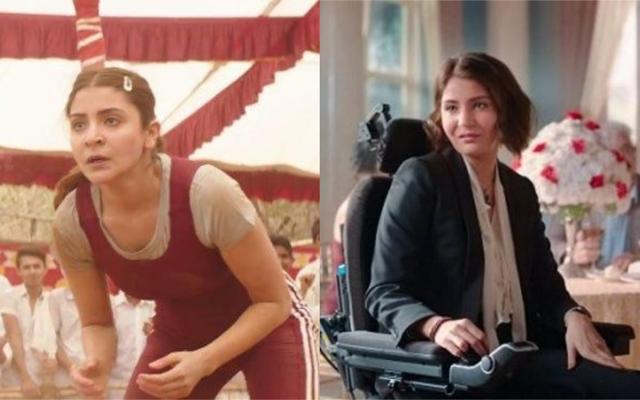 Anushka Sharma as a wrestler in Sultan and as a wheelchair bound scientist in Zero. Anushka Sharma as a wrestler in Sultan and as a wheelchair bound scientist in Zero.