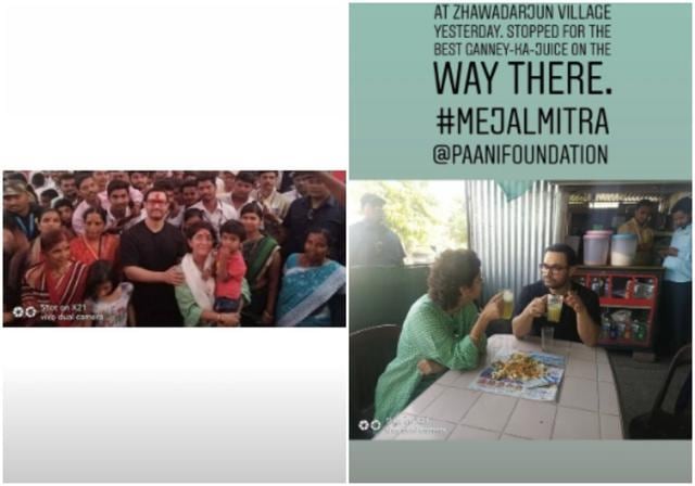 Aamir shared more pictures as Instagram stories. Aamir shared more pictures as Instagram stories.