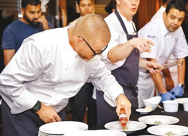 The chef got the kind of response Mick Jagger gets at the JW Marriott in Delhi’s Aerocity