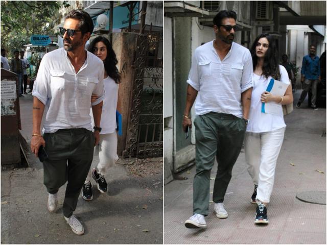 Arjun Rampal and Gabriella Demetriades visit the doctor. (Varinder Chawla) Arjun Rampal and Gabriella Demetriades visit the doctor. (Varinder Chawla)