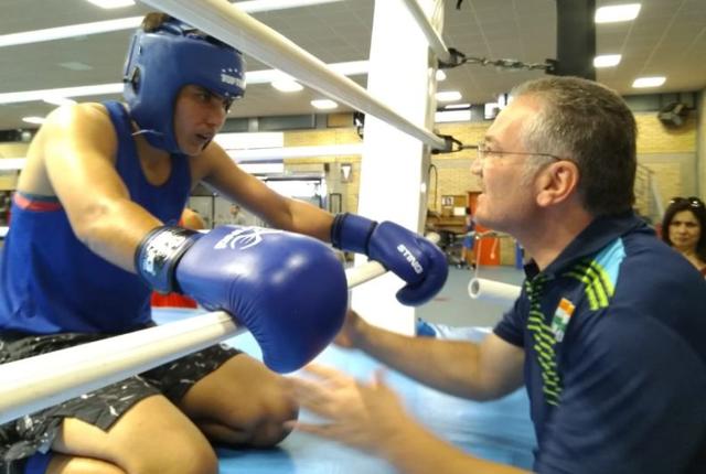 Jyoti Kulia during a training session with Bergamasco (BFI)