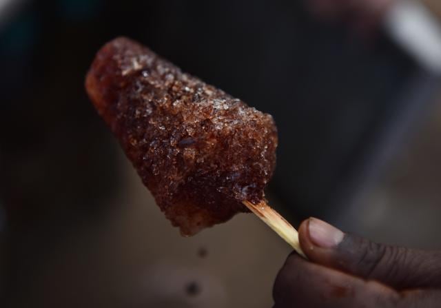 A kala khatta ice candy. (Sanchit Khanna/HT PHOTO) A kala khatta ice candy. (Sanchit Khanna/HT PHOTO)