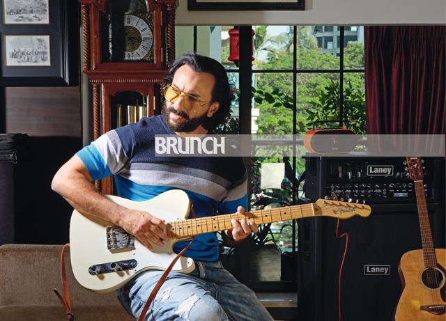 Saif has no reservations about playing Sara’s father on screen provided it is a plum role and not just a gimmick;T-shirt, United Colors of Bennetton (Brahms Dirsipo) Saif has no reservations about playing Sara’s father on screen provided it is a plum role and not just a gimmick;T-shirt, United Colors of Bennetton (Brahms Dirsipo)