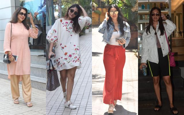 Hema Malini, Kritika Kamra, Kiara Advani, Esha Gupta spotted in Mumbai. (Varinder Chawla) Hema Malini, Kritika Kamra, Kiara Advani, Esha Gupta spotted in Mumbai. (Varinder Chawla)