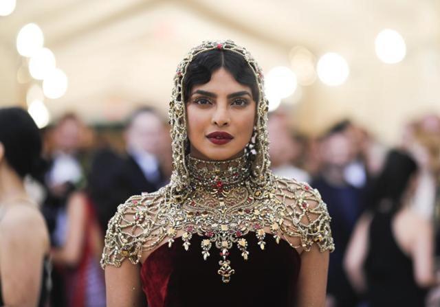 Actor Priyanka Chopra arrives at the Metropolitan Museum of Art Costume Institute Gala (Met Gala) to celebrate the opening of Heavenly Bodies: Fashion and the Catholic Imagination. (REUTERS ) Actor Priyanka Chopra arrives at the Metropolitan Museum of Art Costume Institute Gala (Met Gala) to celebrate the opening of Heavenly Bodies: Fashion and the Catholic Imagination. (REUTERS )
