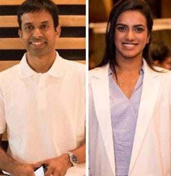 Pullela Gopichand and PV Sindhu. (HT Photo/Sarang Gupta)