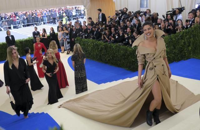 Priyanka Chopra attends The Metropolitan Museum of Art’s Costume Institute benefit gala in 2017. Priyanka Chopra attends The Metropolitan Museum of Art’s Costume Institute benefit gala in 2017.