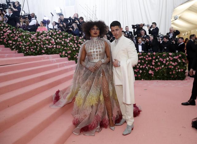 Priyanka Chopra and Nick Jonas Wore Sparkling Dior to 2019 Met Gala