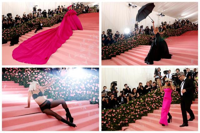 Metropolitan Museum of Art Costume Institute Gala - Met Gala - Camp: Notes on Fashion - Arrivals - New York City, U.S. - May 6, 2019 - Lady Gaga combination photo of four outfits. REUTERS/Mario Anzuoni and Andrew Kelly TPX IMAGES OF THE DAY (REUTERS) Metropolitan Museum of Art Costume Institute Gala - Met Gala - Camp: Notes on Fashion - Arrivals - New York City, U.S. - May 6, 2019 - Lady Gaga combination photo of four outfits. REUTERS/Mario Anzuoni and Andrew Kelly TPX IMAGES OF THE DAY (REUTERS)