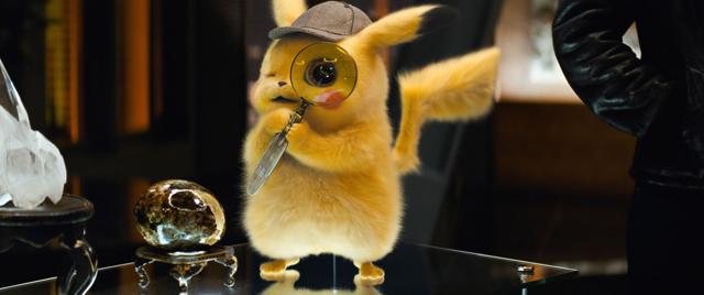 This image released by Warner Bros. Pictures shows the character Detective Pikachu, voiced by Ryan Reynolds, in a scene from Pokemon Detective Pikachu. (AP) This image released by Warner Bros. Pictures shows the character Detective Pikachu, voiced by Ryan Reynolds, in a scene from Pokemon Detective Pikachu. (AP)