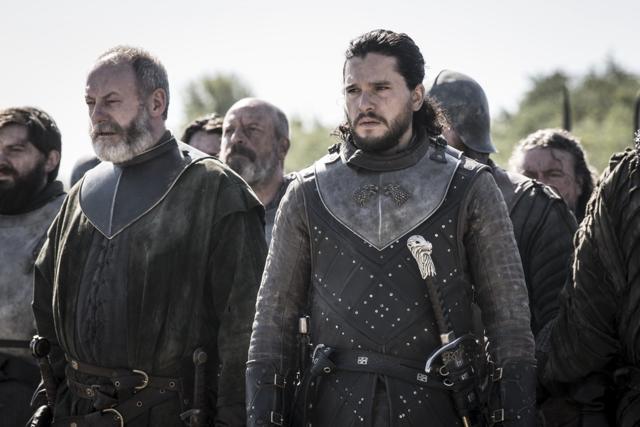 Jon Snow and Ser Davos took the King’s Road to arrive at King’s Landing with the army. (Courtesy of HBO) Jon Snow and Ser Davos took the King’s Road to arrive at King’s Landing with the army. (Courtesy of HBO)