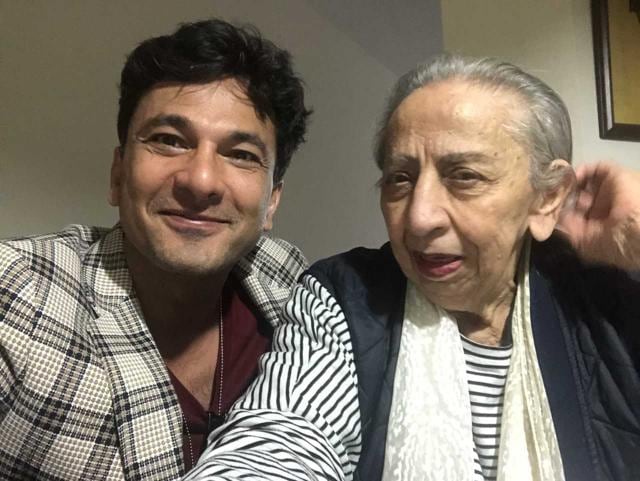 Vikas Khanna with Mrs Sabarwal, one of his first employers in NY.