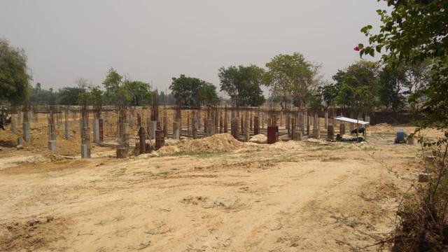 Work in progress on Sant Kabir Academy in Maghar, Sant Kabir Nagar. (HT Photo ) Work in progress on Sant Kabir Academy in Maghar, Sant Kabir Nagar. (HT Photo )