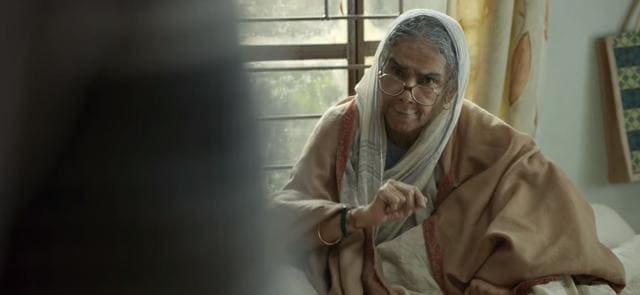 Surekha Sikri as Dadi in Badhaai Ho.